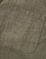 Camicia - Misto lino - verde scuro