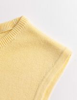 Stricktop - Feinstrick - hellgelb