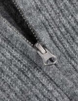 Kleid - Rollkragen - grau