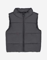 Gilet - Ritssluiting - donkergrijs