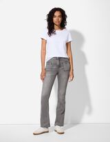 Farmernadrág - Enyhén bővülő fazon - szürke