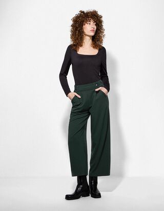 Pantaloni culotte - Jogger Fit - verde