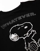 Duga majica - Print - crno