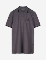 Poloshirt - Baumwolle - dunkelgrau