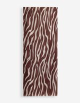 Tuch - Zebramuster - braun