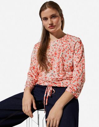 Shirt - Knotendetail - wei&szlig;