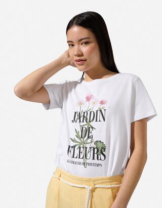 T-Shirt - Frontprint - wei&szlig;