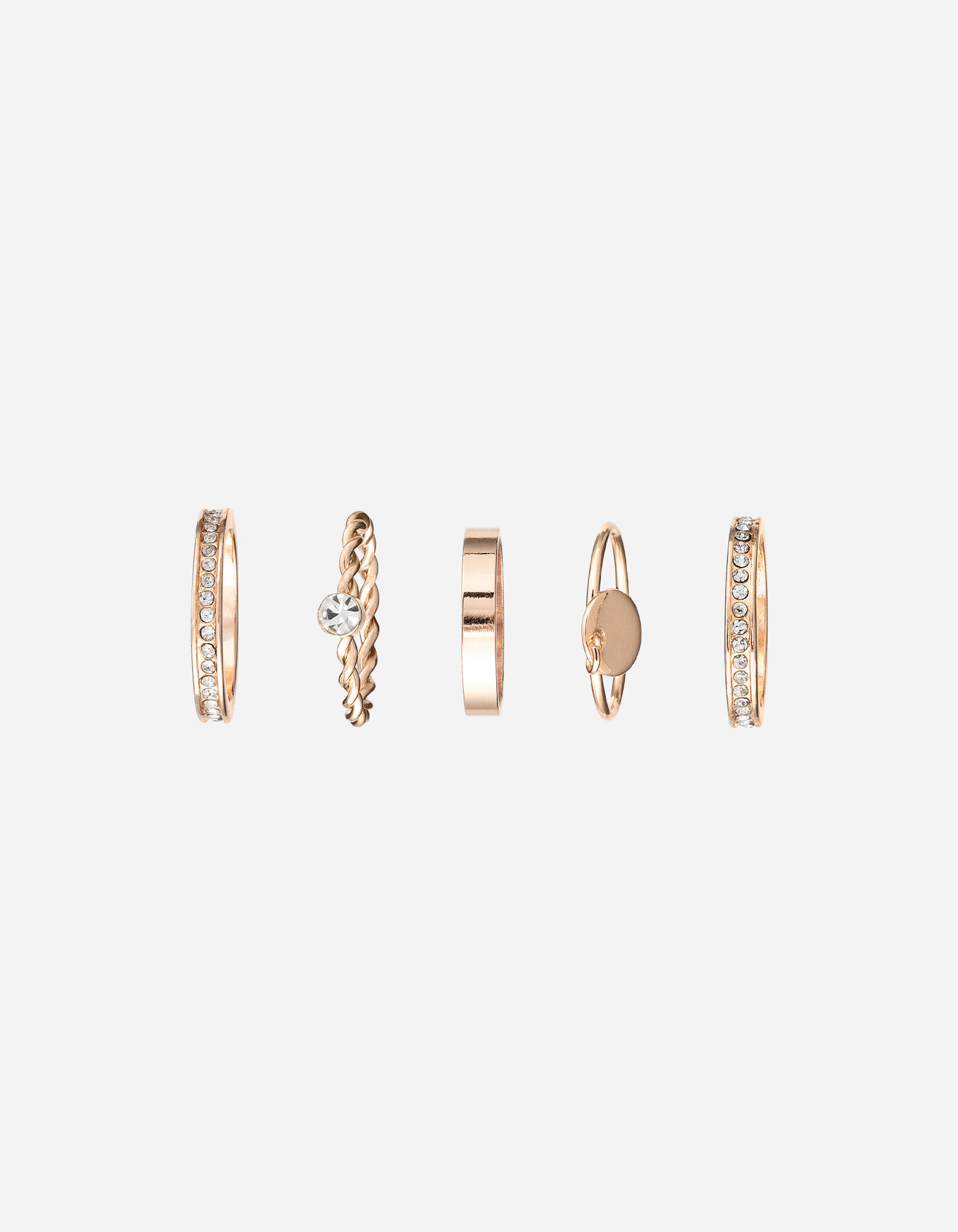 Ring - Set van 6 - goud