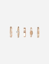 Ring - Set van 6 - goud