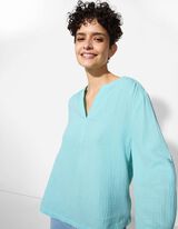 Bluse - einfarbig - t&uuml;rkis