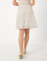 Rock in A-Linie - Spitze - Off-White