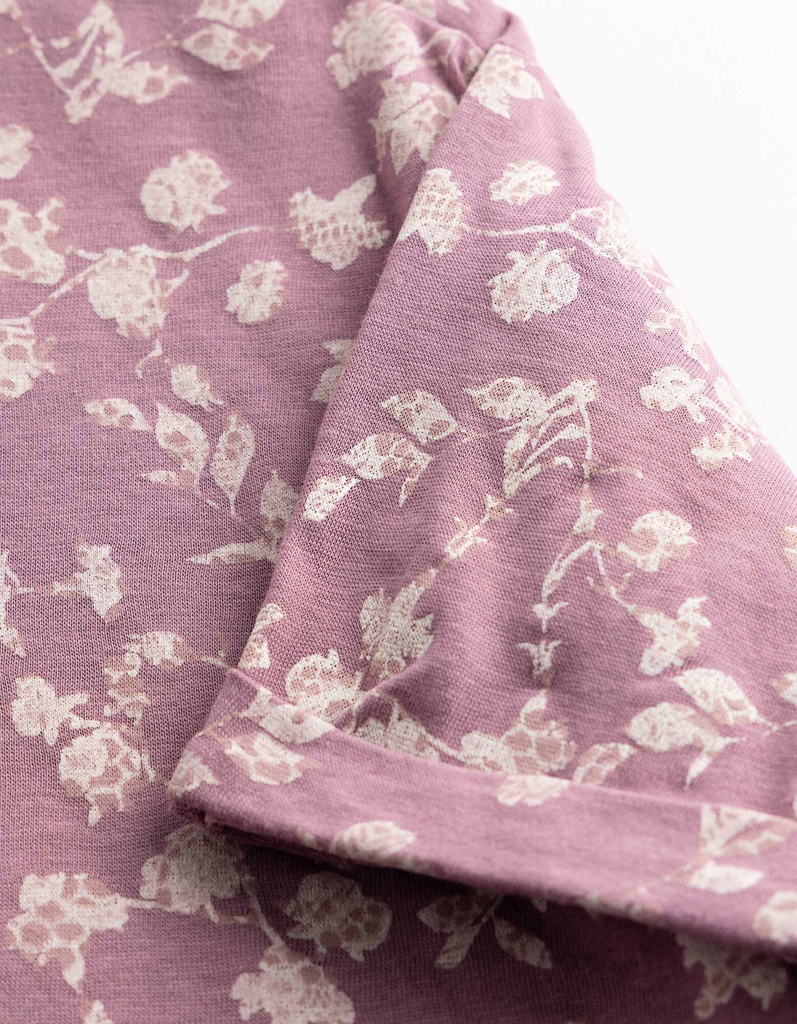T-Shirt - Allover-Muster - Rosa