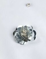 T-Shirt - Ziersteine - weiß