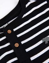 Hossz&uacute; ujj&uacute; felső - Henley nyakkiv&aacute;g&aacute;s - fekete