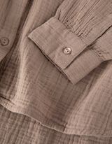 Női ing - Muszlin - vil&aacute;gos barna