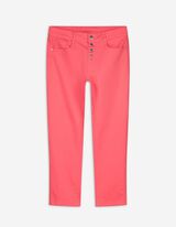 7/8-broek - Knoopsluiting - lichtrood
