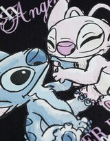 Majica kratkih rukava - Lilo i Stitch - crna