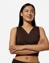 Yoga Top - Ademend - Donkerbruin