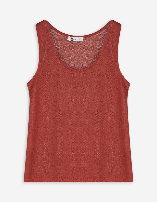 Stricktop - Viskose-Mix - dunkelrot