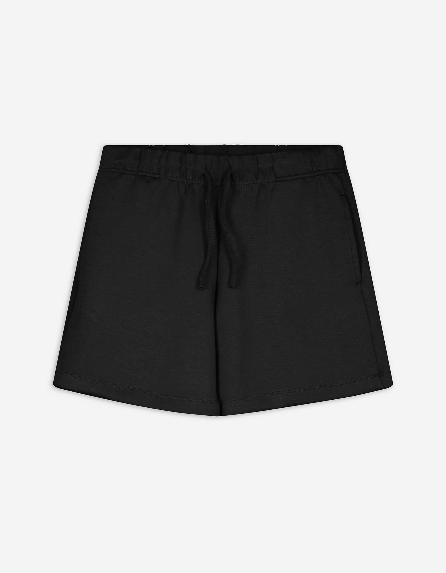 Shorts - einfarbig - Schwarz
