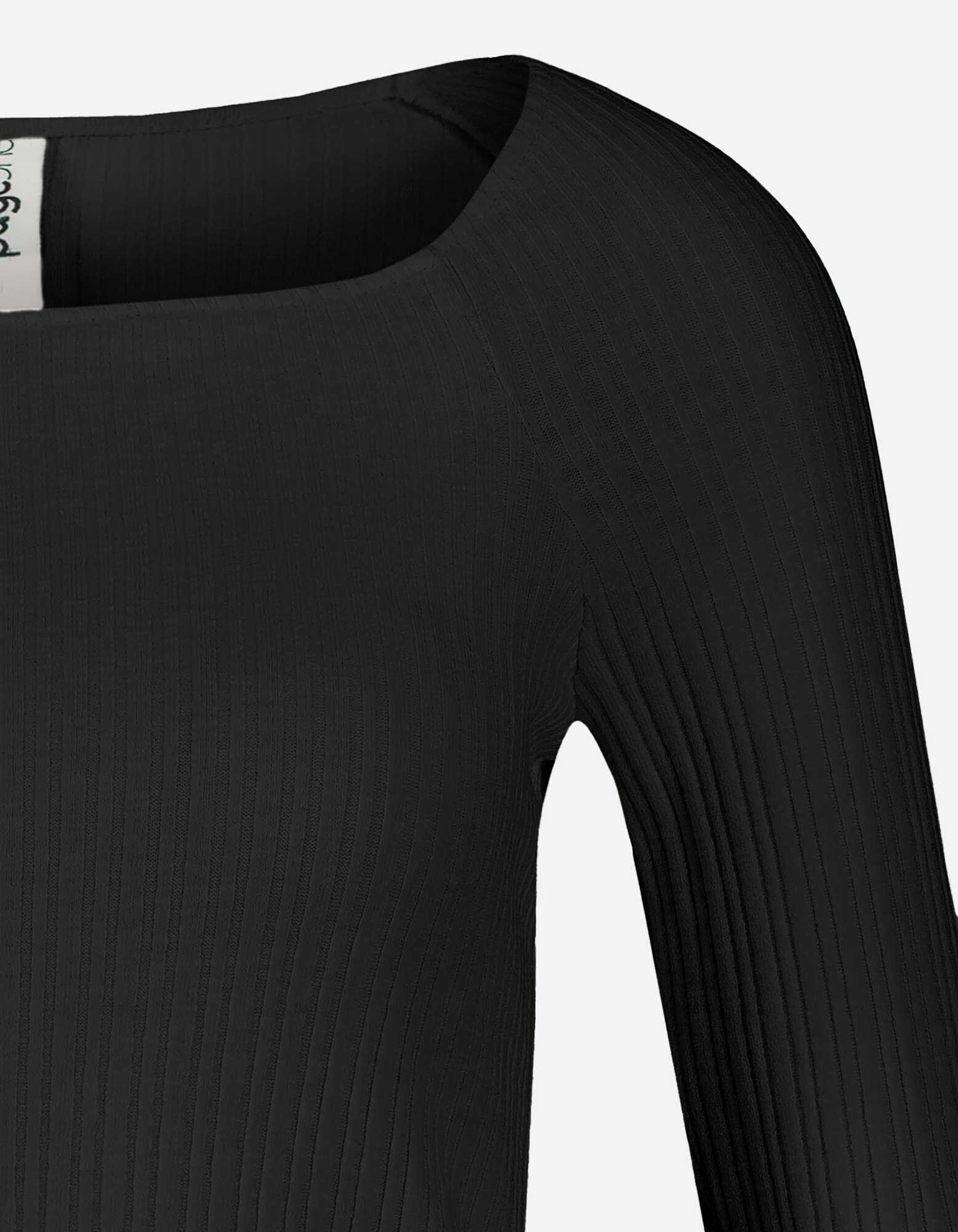 Longsleeve - Viscosemix - zwart