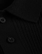 Pulovr - Polo l&iacute;mec - cern&aacute;