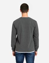 Majica dugih rukava - Dvoslojni izgled - tamno-siva