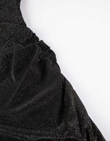 Midi-jurk - Lurex - zwart