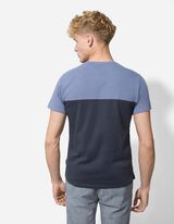 Tričko - N&aacute;prsn&eacute; vrecko - tmavoseda