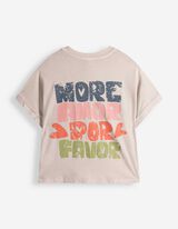 T-Shirt - Print - beige