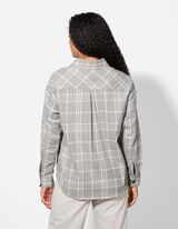 Hemd - Brusttasche - hellgrau