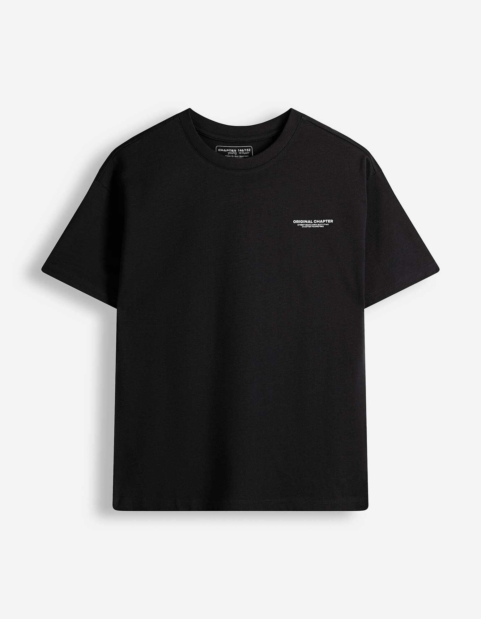 T-Shirt - Oversized Fit - Schwarz