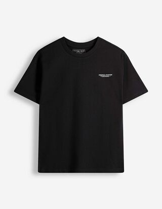 T-Shirt - Oversized Fit - Schwarz