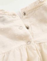 Blouse - Coton - Blanc cass&eacute;