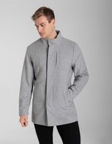 Mantel - peidetud taskud - hall