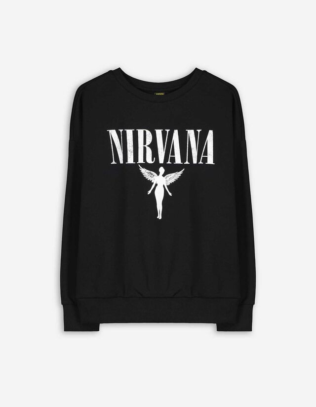 Mikina - Nirvana - cierna