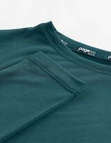 Langarmshirt - Atmungsaktiv - Petrol