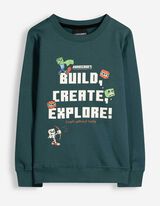 Mikina - Minecraft - Tmavě zelen&aacute;