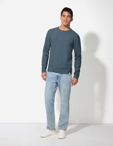 Pullover - Scollo rotondo - blu