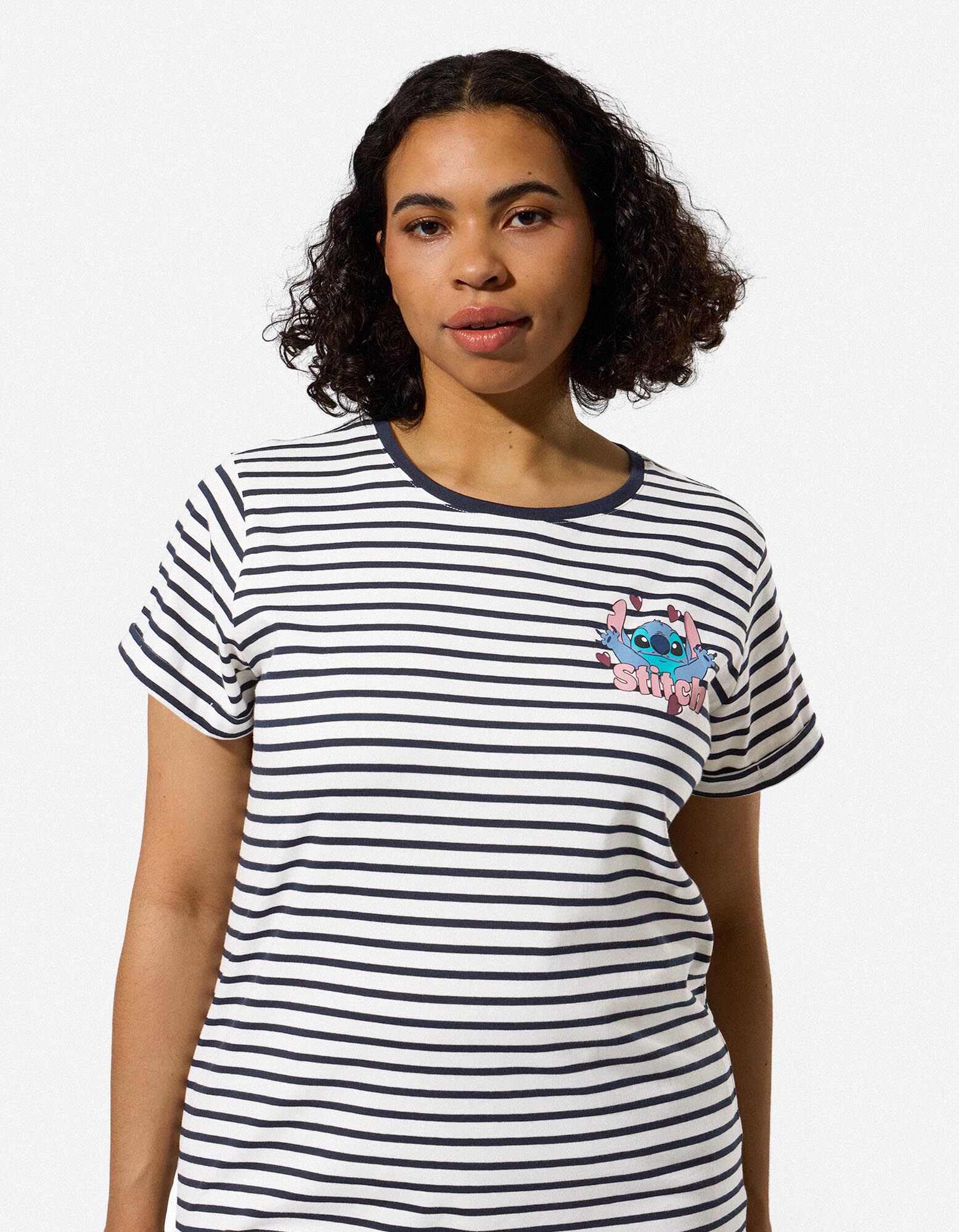 T-shirt - Lilo et Stitch - bleu fonc&eacute;