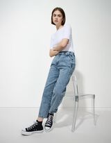 Jean - Coutures contrastantes - Bleu clair