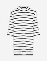 T-shirt - Opstaande kraag - wit