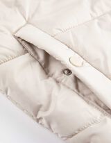 Prošiveni prsluk - Spuštena ramena - svijetlo siva