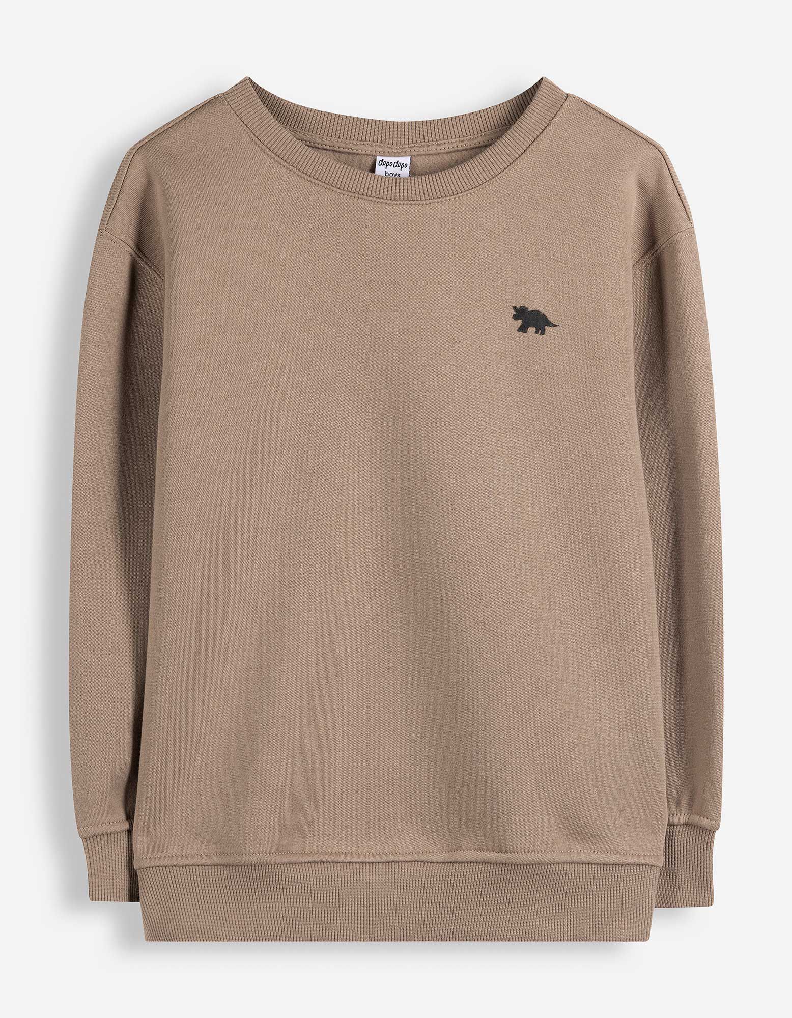 Sweatshirt - Oversized Fit - Taupe