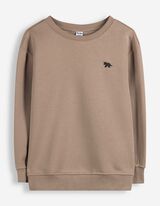 Sweatshirt - Oversized Fit - Taupe