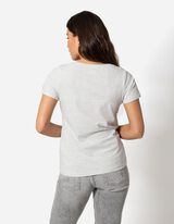 T-shirt - Percentuale di tessuto elasticizzato - grigio