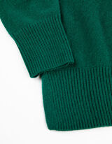 Pulover - ka&scaron;mir - tamno zelena