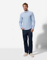 Chemise - Lin m&eacute;lang&eacute; - Bleu clair