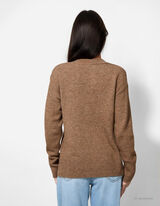 Trui - Hals - lichtbruin