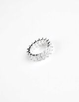 Ring - Siersteentjes - zilver